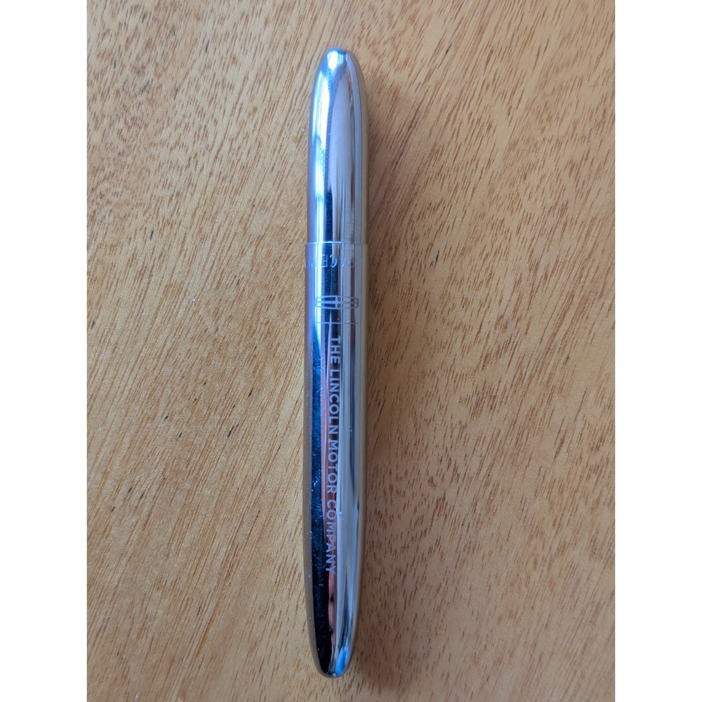 Vintage Fisher Space Pen Black Ink The Lincoln Motor Company Silver